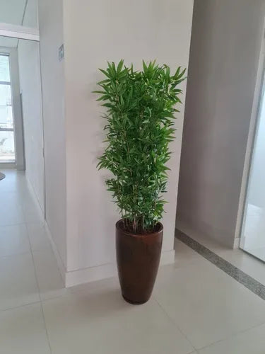 Planta Artificial Realista Bambu Frondoso - Ninho Móveis