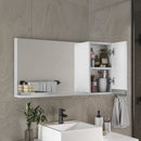 Armário Suspenso para Banheiro com Espelho - Ninho Móveis