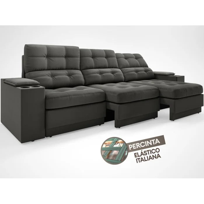 Sofá Valencia com Porta Copos - Ninho Móveis