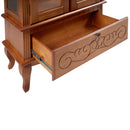 Cristaleira 2 Portasem Madeira Maciça de Taeda - Ninho Móveis