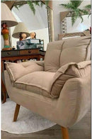 Poltrona Monaco em Suede - Ninho Móveis