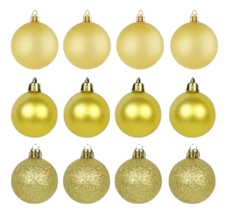 Kit 140 Enfeites Pendentes Árvore Natal - Ninho Móveis