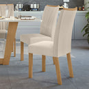 Conjunto 6 Cadeiras Estofadas em Linho Premium - Ninho Móveis