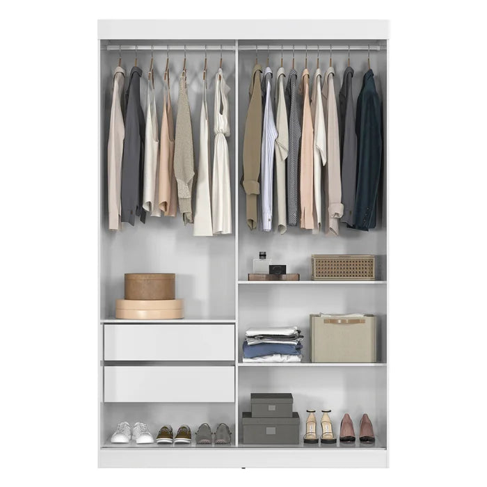 Guarda-Roupa 2 Portas de Correr com Espelho - Ninho Móveis