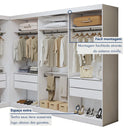 Closet Casal Colorado sem Portas 8 Gavetas - Ninho Móveis