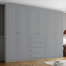 Guarda-Roupa Chicago com 6 portas e 4 gavetas - Ninho Móveis