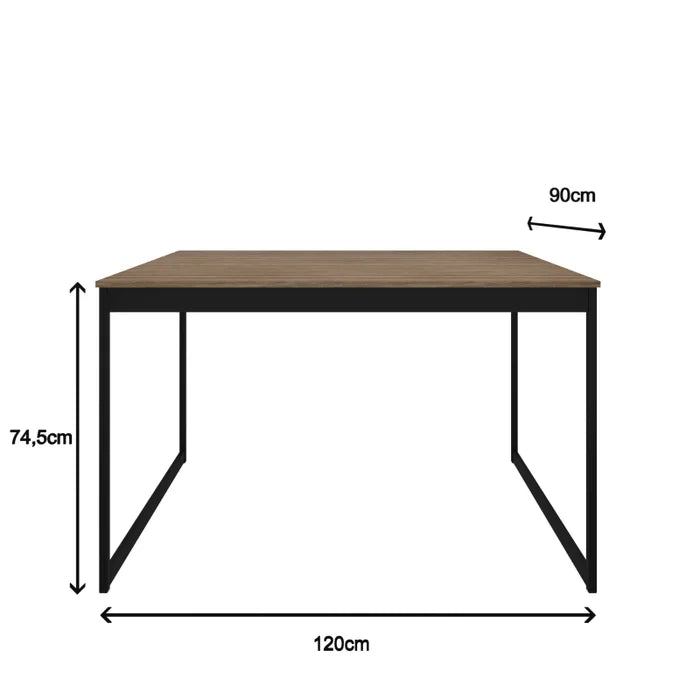 Conjunto Mesa de Jantar Preto - Ninho Móveis