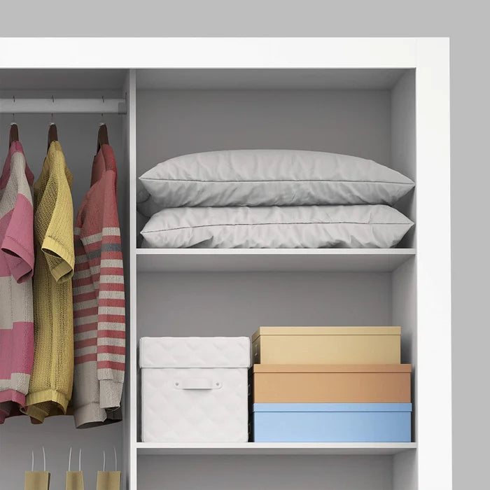 Guarda Roupa Casal Manhattan 3 Portas com Espelho - Ninho Móveis