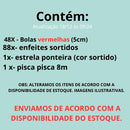 Kit 140 Enfeites Pendentes Árvore Natal - Ninho Móveis