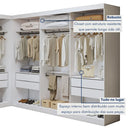 Closet Casal Colorado sem Portas 8 Gavetas - Ninho Móveis